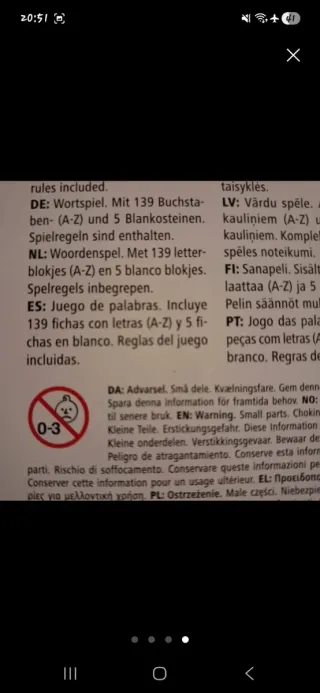 Scrabble Juego de mesa