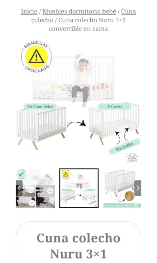 Culla colecho evolutiva con 3 funzioni