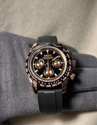 Seiko Mod Daytona Oro Rosa