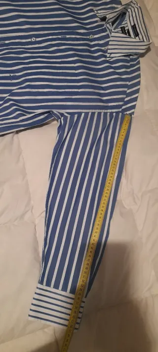 Tommy Hilfiger Camicia L/G Blu Bianco Righe