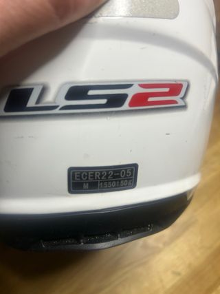Casco LS2 Talla M Blanco