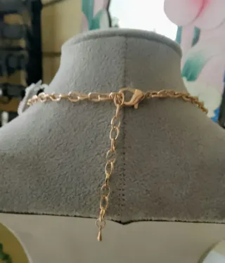 Collana donna oro e multicolor