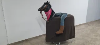 Disfraz de jinete con caballo
