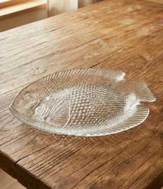 Set 6 Platos Vintage + 1 Fuente Pecera