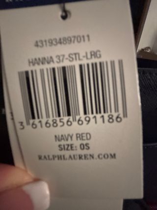 Bolso Tote Ralph Lauren Azul y Rojo