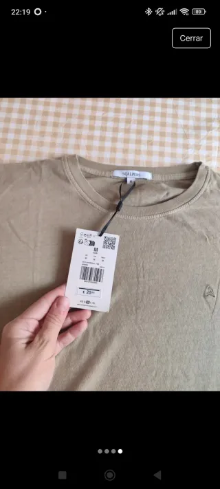 Camiseta Scalpers Beige Talla M