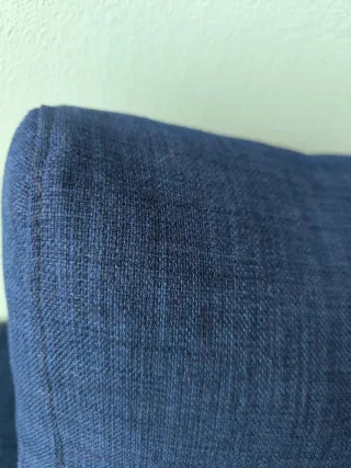Sofá Chaiselongue IKEA Azul Tela
