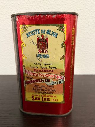 Lata Aceite Carbonell Español Antigua