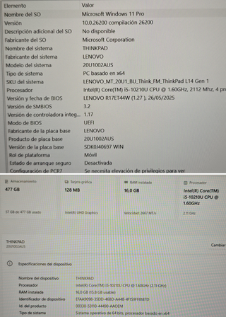 Lenovo ThinkPad L14 16GB/512GB
