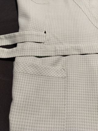 Mandilón, Bata Cuadritos Verde - Blanco