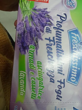 Profumatori per Asciugatrice Lavanda 25 Fogli