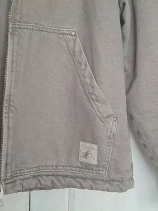 Chaqueta Zara Man Denim  Workwear Canvas Gris