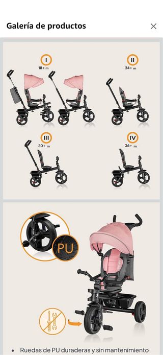 Triciclo Lionelo 9 mesi - 25 kg