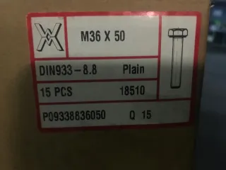 Restos Tornillería DIN 931 DACROMET 320