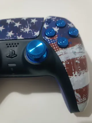 Mando PS5 Bandera Americana con TMR magnéticos