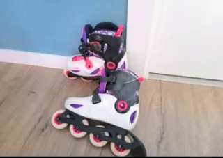 Set Patines Oxelo  Niña 32-34 y protecciones