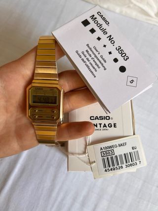 Reloj Casio A100WEG-9AEF Dorado NUEVO