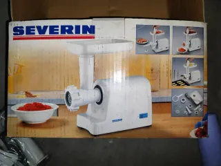 Picadora de carne eléctrica blanca