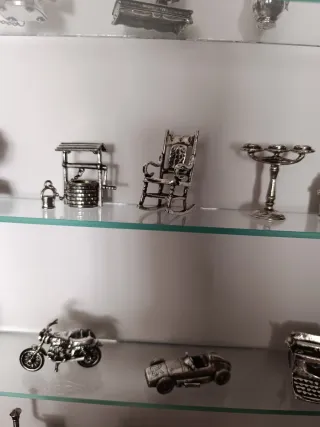 Figuras  baño de plata coleccionables