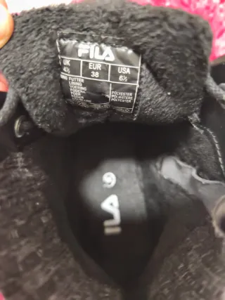 Botas Fila Negras Talla 38