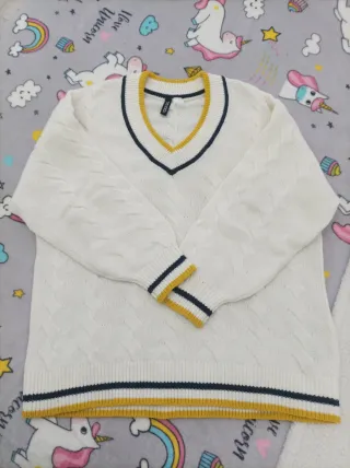 Jersey punto cuello pico