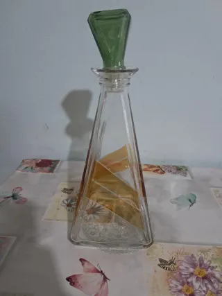 Set Whisky Vintage Decanter Tappo Verde