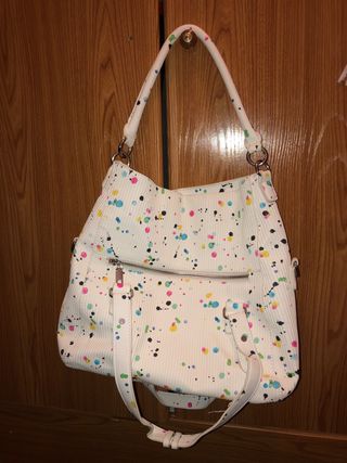 Bolso Desigual Blanco Multicolor