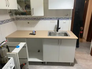 Encimera de cocina con fregadero