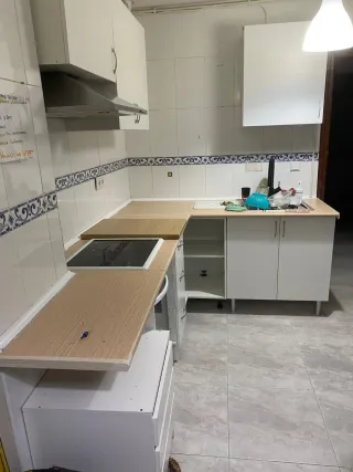 Encimera de cocina con fregadero