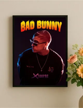 Póster Bad Bunny X100PRE