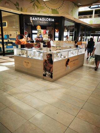 Vitrina Joyería Beige