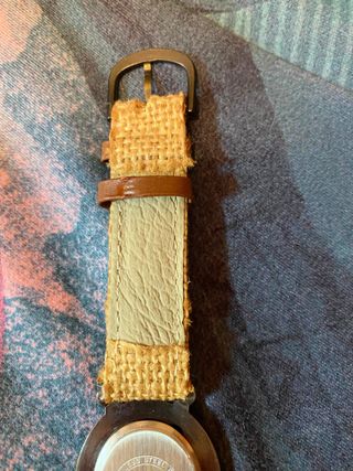 Reloj Muñeca Unisex Estilo Vintage Esparto/Madera