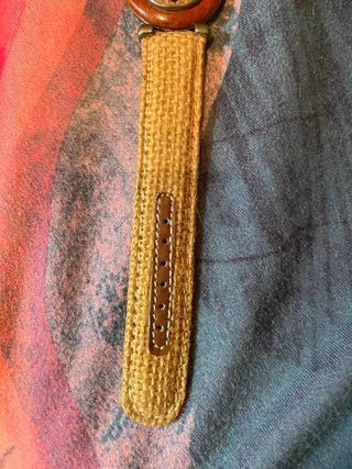 Reloj Muñeca Unisex Estilo Vintage Esparto/Madera