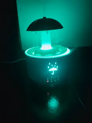 Umidificatore con luce LED a forma di ombrello