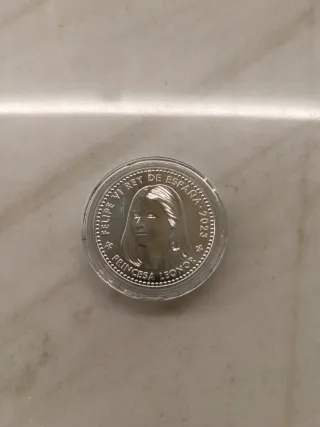 Moneda Plata 40 Euros Princesa Leonor con estuche