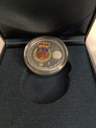 Moneda Plata 40 Euros Princesa Leonor con estuche