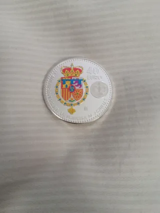 Moneda Plata 40 Euros Princesa Leonor con estuche