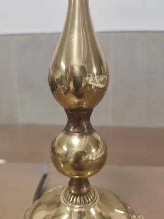 Lámpara de mesa bronce/latón 30cm