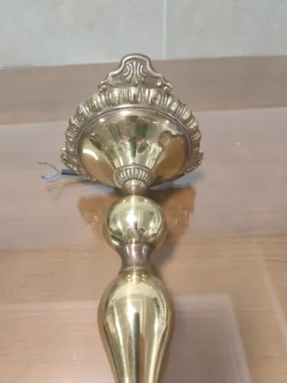 Lámpara de mesa bronce/latón 30cm