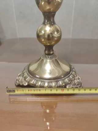 Lámpara de mesa bronce/latón 30cm