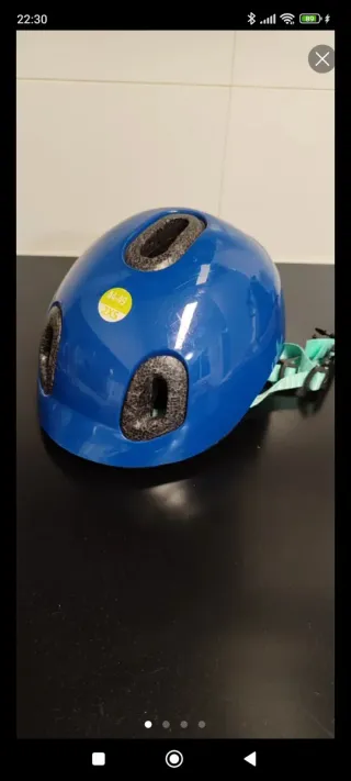 Casco Bici Niño Azul