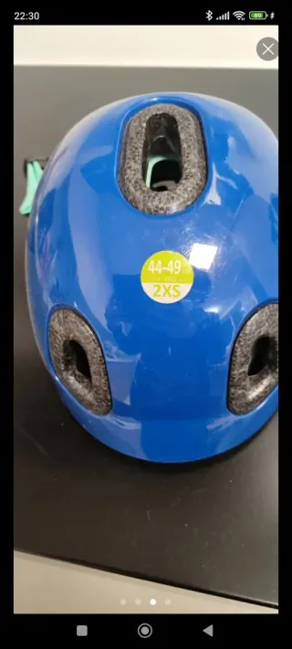 Casco Bici Niño Azul