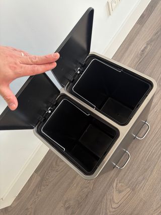 Cubo Basura Doble Songmics 2x15L