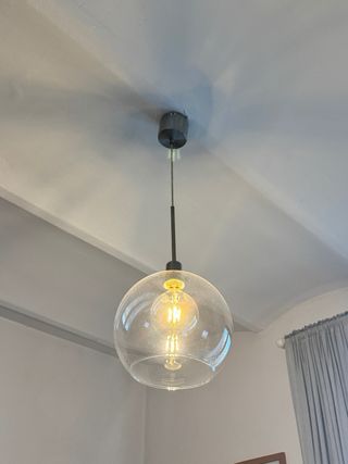 Lámpara Techo Cristal Transparente IKEA