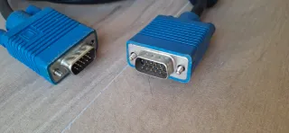 Cable VGA Azul con Ferrita
