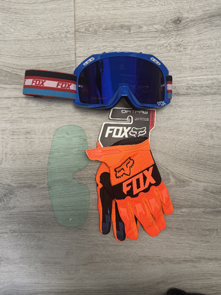 Pack FOX: Gafas + Guantes + Lente Extra 118