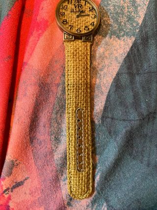 Reloj Muñeca Unisex Estilo Vintage Esparto/Acero