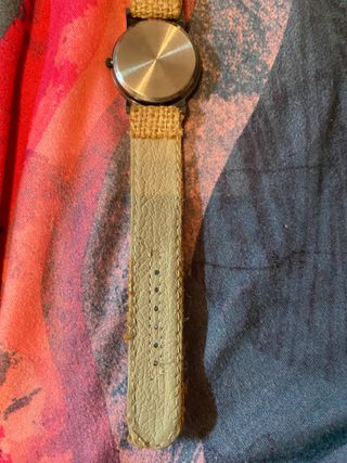 Reloj Muñeca Unisex Estilo Vintage Esparto/Acero