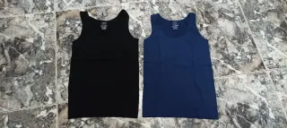 2 Camisetas de tirantes negra y azul sin estrenar.