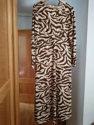 Vestido Cortefiel Estampado Animal Print Talla M
